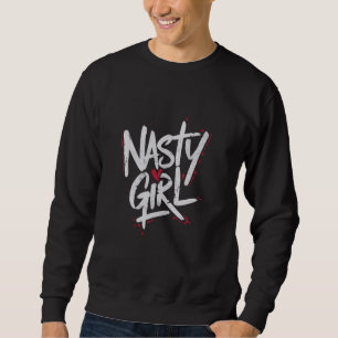 Sudadera Diseño de Graffiti de Corazón Chica desagradable