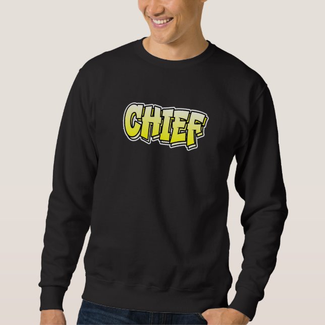 Sudadera Diseño de Graffiti Principal Que Dice Jefe 1 (Anverso)