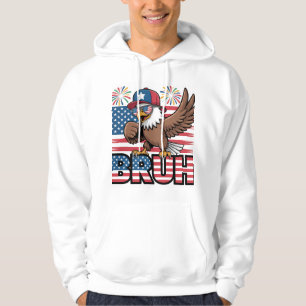 Sudadera Diseño de Guay Patriotic Eagle Bruh
