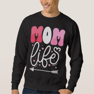 Sudadera Diseño de guión de vida de mamá rosa pastel elegan
