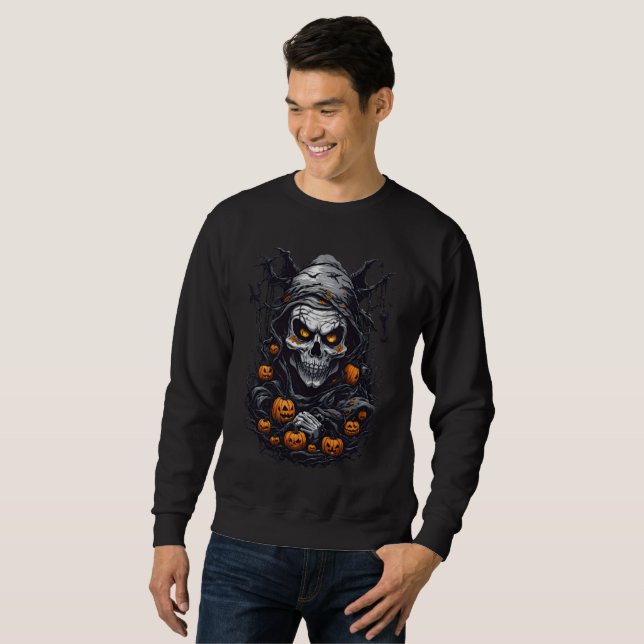 Sudadera Diseño de Halloween aterrador (Anverso completo)