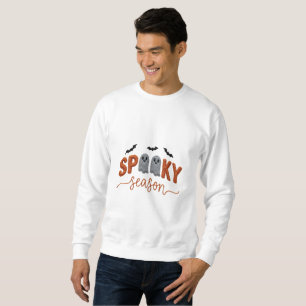 Sudadera Diseño de Halloween con bordado de mano en tempora