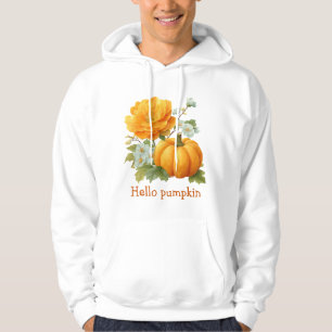 Sudadera Diseño de Halloween con calabaza floral