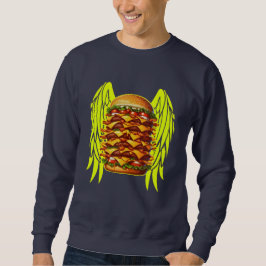 Sudadera diseño de hamburguesas divertidas para los amantes