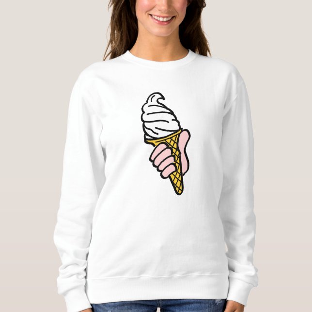 Sudadera Diseño de helados con helados o corneta (Anverso)