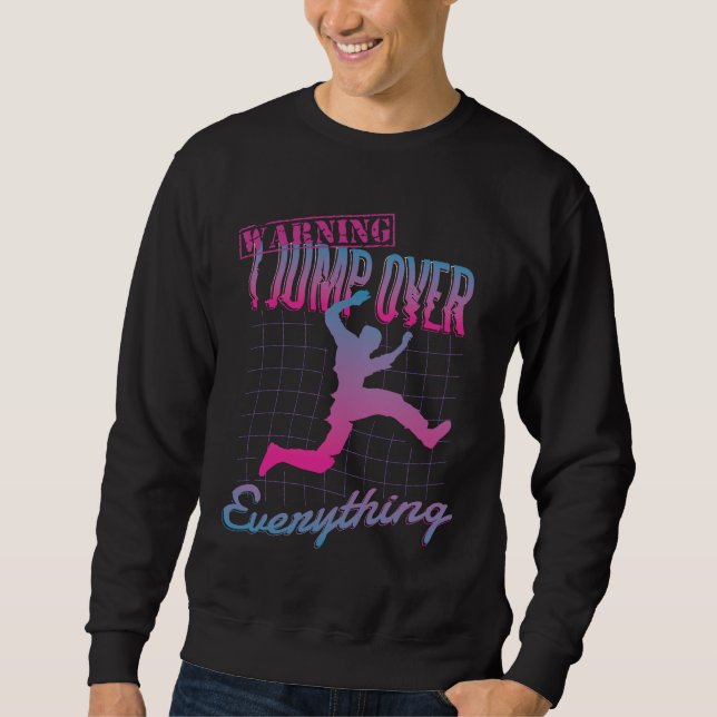 Sudadera Diseño de hombre de parkour (Anverso)