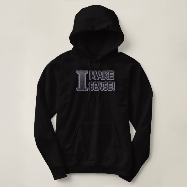 Sudadera Diseño de ilustraciones cortas sobre "Make Sense"  (Diseño del anverso)