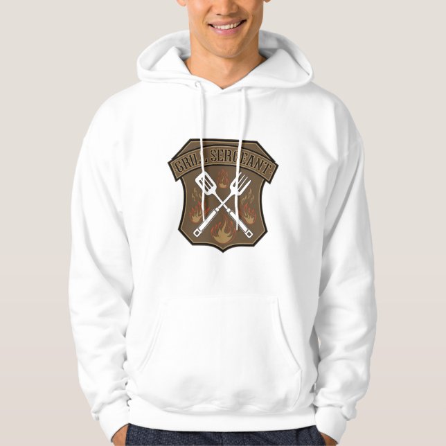 Sudadera Diseño de Insignia de Sargento de Parrilla con Esp (Anverso)