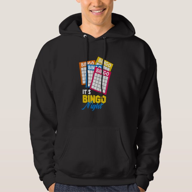 Sudadera Diseño de juego de tarjetas de bingo para llamadas (Anverso)