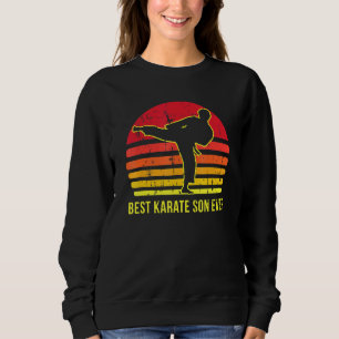 Sudadera Diseño de Karate Retro Lindo Hijo Artes Marciales