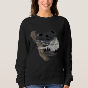 Sudadera Diseño De Koala Con La Doble Exposición De La Natu