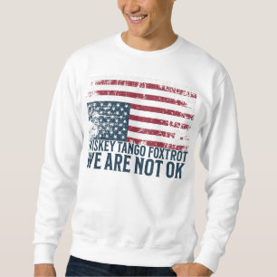 Sudadera Diseño de la bandera anti Trump Tango Siskey Foxtr