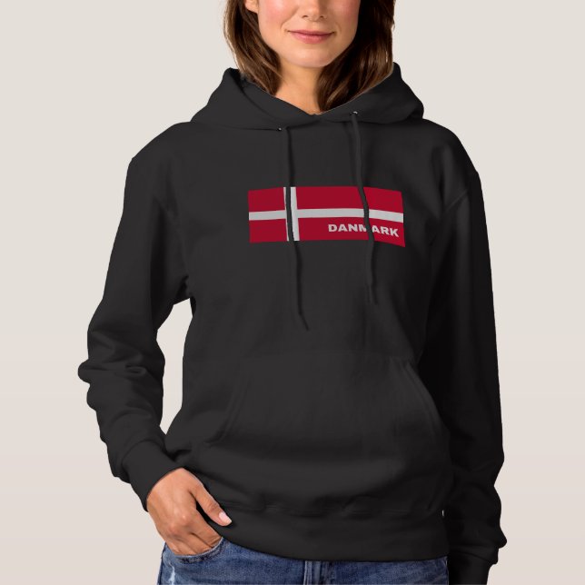 Sudadera Diseño de la bandera danesa (Anverso)