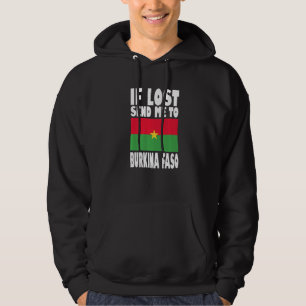 Sudadera Diseño de la bandera de Burkina Faso Si se pierde