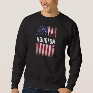 Sudadera Diseño de la bandera de los Estados Unidos de Hous