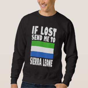 Sudadera Diseño de la bandera de Sierra Leona Si se pierde