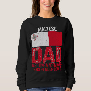 Sudadera Diseño de la bandera maltesa vintage de Malta para