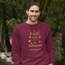 Sudadera Diseño de la Brisa Caída y las Hojas de Otoño