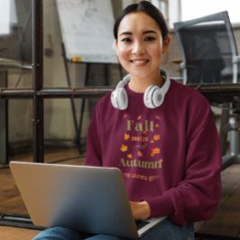Sudadera Diseño de la Brisa Caída y las Hojas de Otoño