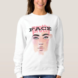 Sudadera Diseño de la cara de bonito abstracta
