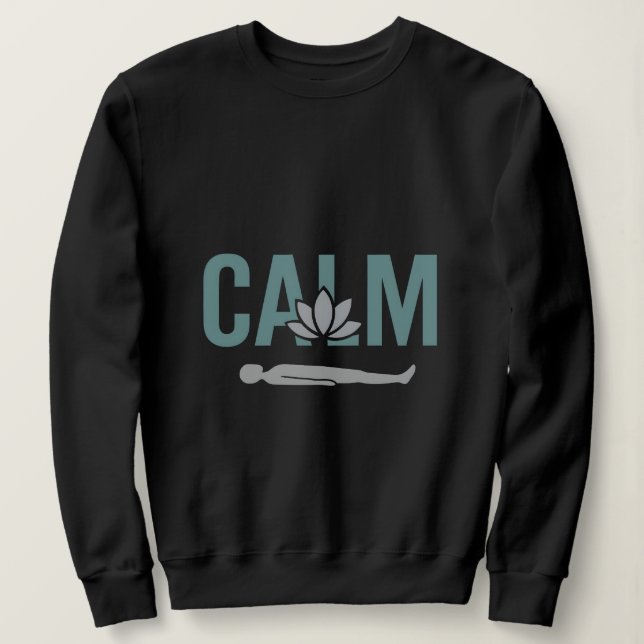 Sudadera Diseño de la cresta de Savasana de Yoga (Anverso del diseño)