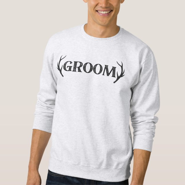 Sudadera Diseño de la fiesta de solteros de Groom para el s (Anverso)