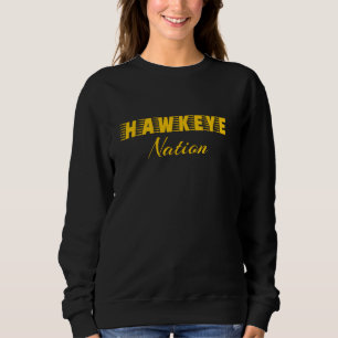 Sudadera Diseño de la Nación Hawkeye para el estado de Iowa