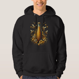 Sudadera Diseño de la naturaleza de las abejas con flores y