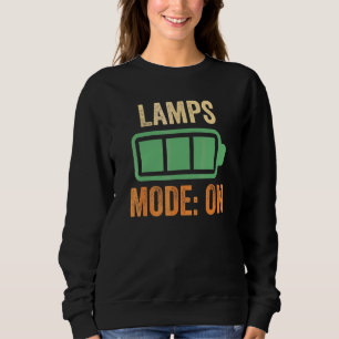 Sudadera Diseño de lámparas en modo de batería