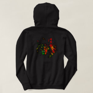 Sudadera Diseño de león Rasta en la parte trasera