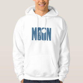 Sudadera Diseño de linóleo de lobo lunar de Halloween