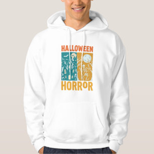 Sudadera Diseño de luna de casa embrujada de Halloween_1