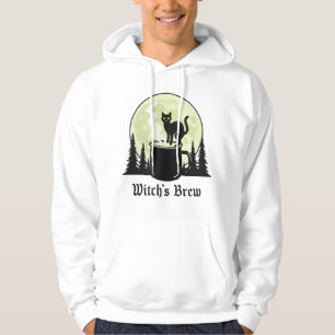 Sudadera Diseño de luna de gato negro de bruja