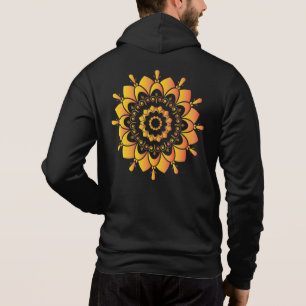 Sudadera Diseño de Mandala Único Dorado