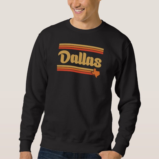 Sudadera Diseño de Mapa de Dallas Texas para orgulloso Dall (Anverso)