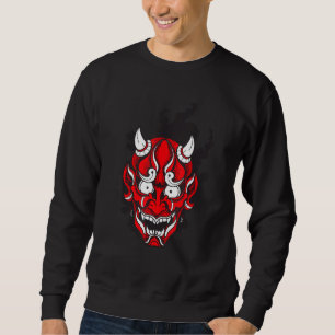 Sudadera Diseño de máscara de Demonio Japonesa Oni