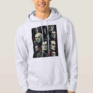 SUDADERA DISEÑO DE MASHUP DE PELÍCULA FRIGORA PARA HALLOWEE