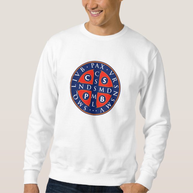 Sudadera Diseño de medallas de San Benedicto (Anverso)
