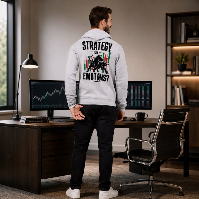 Sudadera Diseño de Mentalidad de Trading de Toro con Estrat (Image shown for illustration purposes only.)
