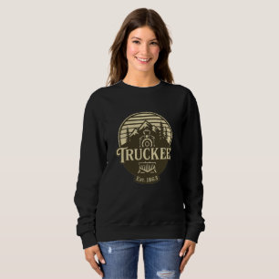 Sudadera Diseño de montaña y locomotora vintage