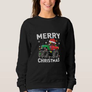 Sudadera Diseño de Navidades de Camión de Monstruo Festivo