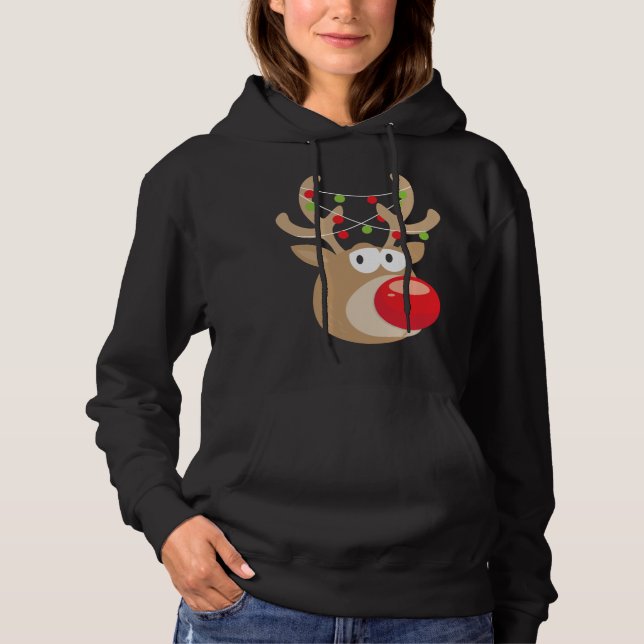 Sudadera Diseño de niños Chicas de renos (Anverso)