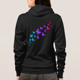 Sudadera Diseño de orgullo andrógino de hermosa mariposa