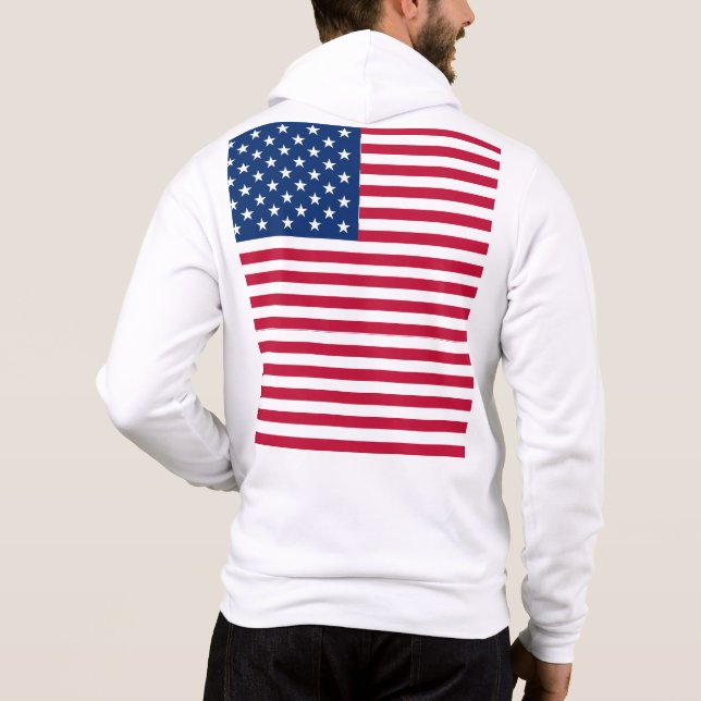 Sudadera Diseño de orgullo de bandera estadounidense de EE. (Reverso)