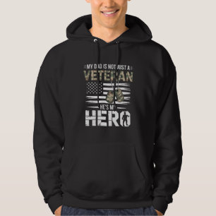 Sudadera Diseño de Orgullo Militar Héroe Veterano Papá