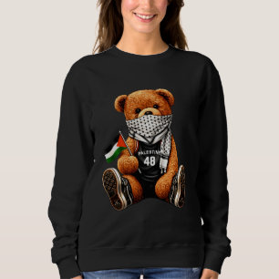 Sudadera Diseño de osito de peluche de Palestina - Keffiyeh