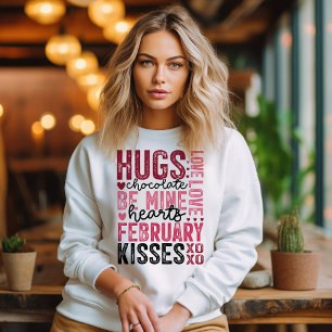 Sudadera Diseño de palabras de amor