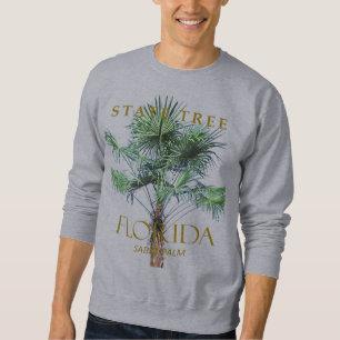 Sudadera Diseño de palma Sabal del Territorio de Florida