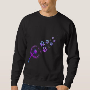 Sudadera Diseño de Pata de Galaxia Gato Lindo Diente de Leó