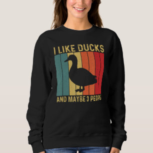 Sudadera Diseño De Pato Vintage Para Hombres Patos Mujeres